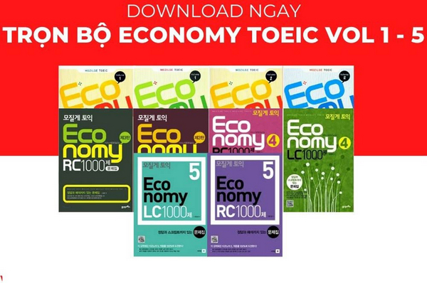 Bộ sách Economy TOEIC không chỉ là phổ biến mà còn là chìa khóa cho sự ôn luyện hiệu quả