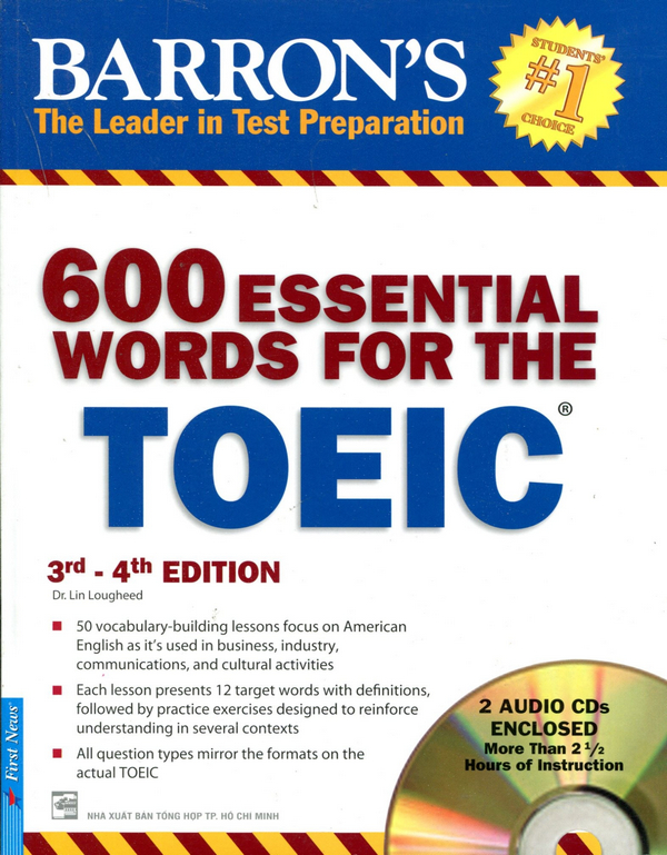 600 Essential Words for TOEIC - sách luyện thi TOEIC 4 kỹ năng cho người mới bắt đầu 
