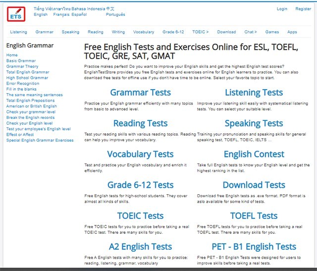 Tự học TOEIC online hiệu quả với English Test Store