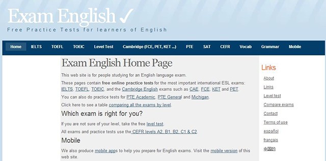  Website tự học TOEIC online: Exam English